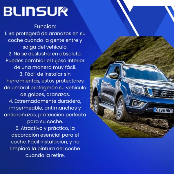 Sticker Protección De Estribos Para Nissan Np300 Diseño 3