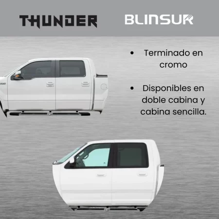 Estribos Mg 71 Para Ford Lobo F150 Doble Cabina 2004 - 2014 - Image 2