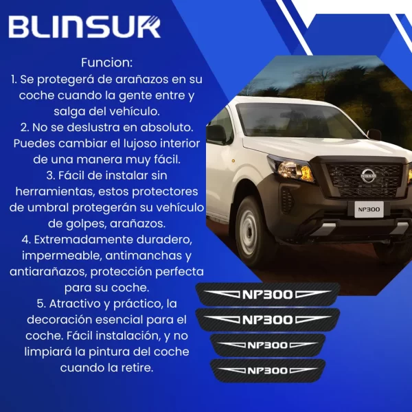 Sticker Protección De Estribos Para Nissan Np300 Diseño 6