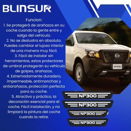 Sticker Protección De Estribos Para Nissan Np300 Diseño 9 - Image 2
