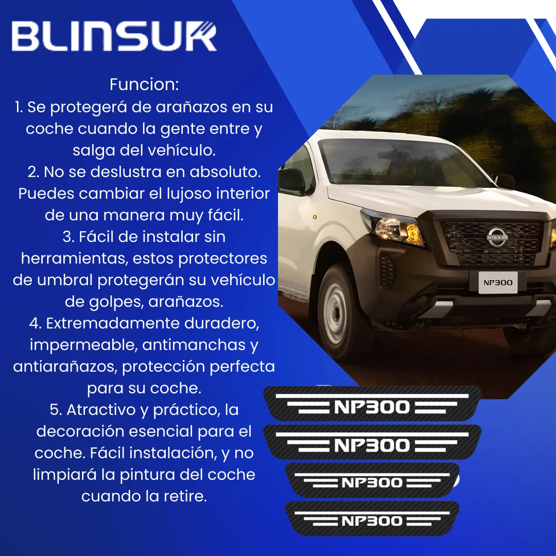 Sticker Protección De Estribos Para Nissan Np300 Diseño 9 - Image 2