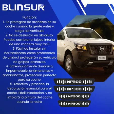 Sticker Protección De Estribos Para Nissan Np300 Diseño 8 - Image 2