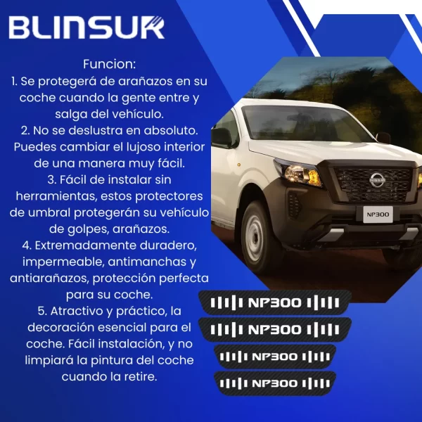 Sticker Protección De Estribos Para Nissan Np300 Diseño 8