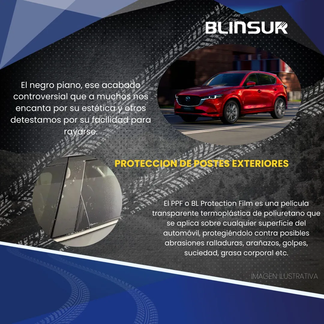 Protección De Pintura Negro Piano Mazda Cx5 2019 Al 2023 - Image 2
