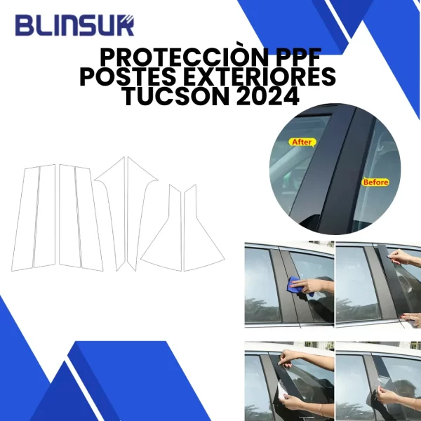 Proteccion De Ppf Postes Exteriores Para Tucson 2024