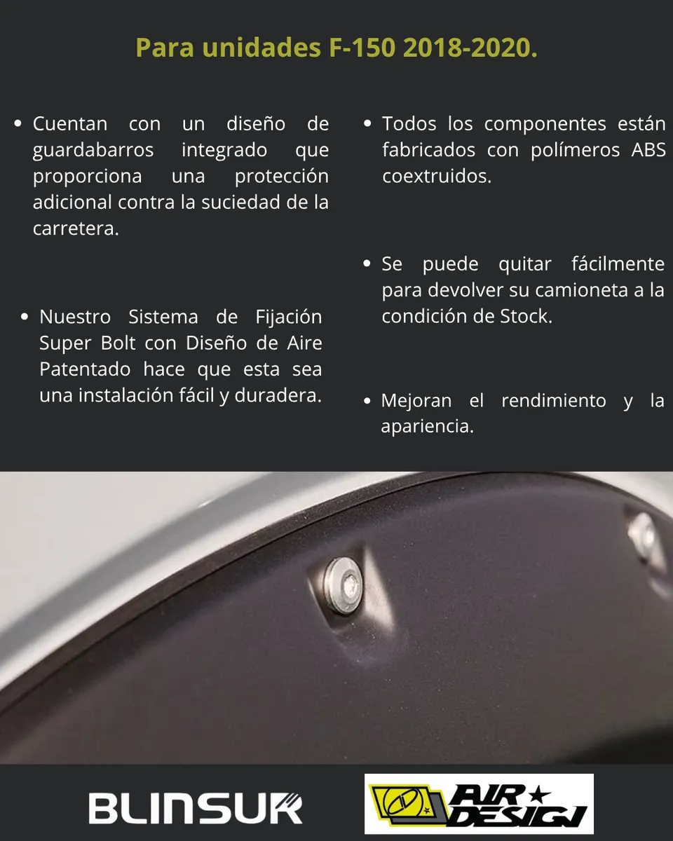 Juego De Cantoneras Ford F-150 2018-2020 - Image 3