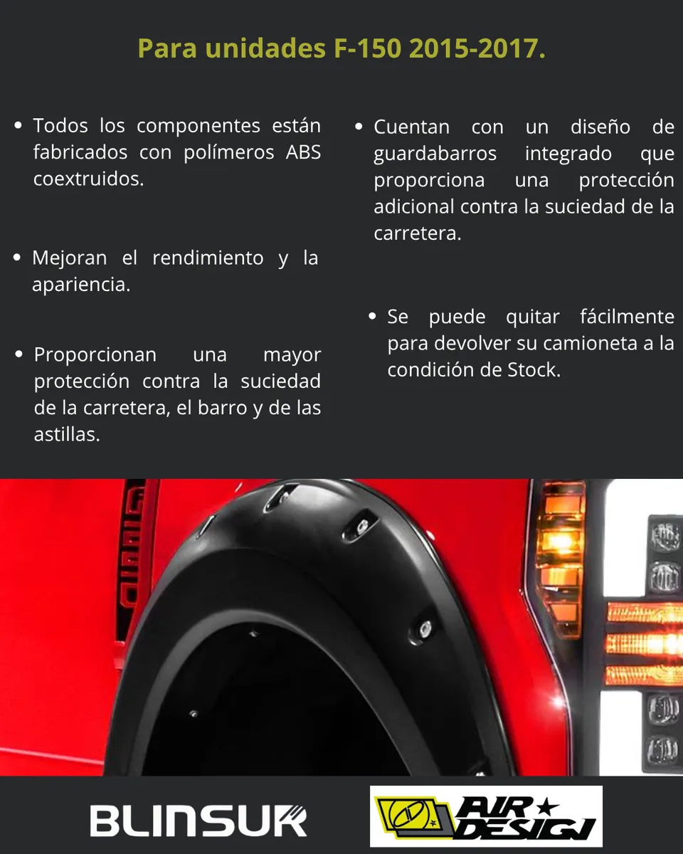 Juego De Cantoneras Ford F-250 2017-2022 - Image 3
