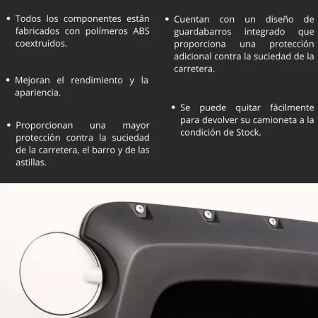 Juego De Cantoneras Caja Corta Chevrolet Silv 1500 2014-2018 - Image 3