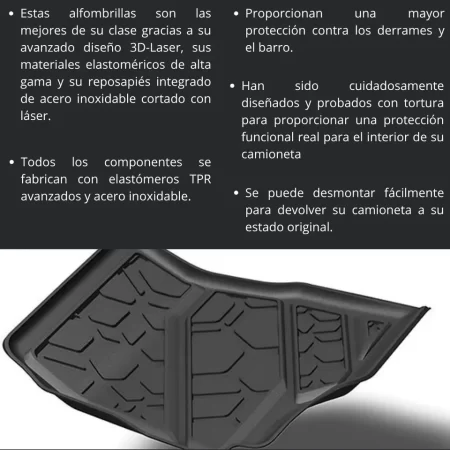 Juego De Tapetes Delanteros Ford F-150 2015-2020 - Image 3