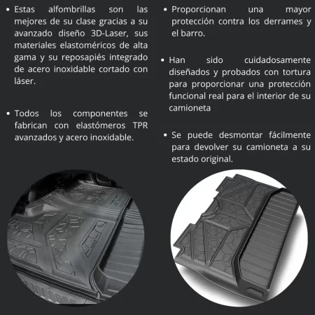 Juego Tapetes Delantero Y Trasero Chev Silv 1500 2014-2018 - Image 3