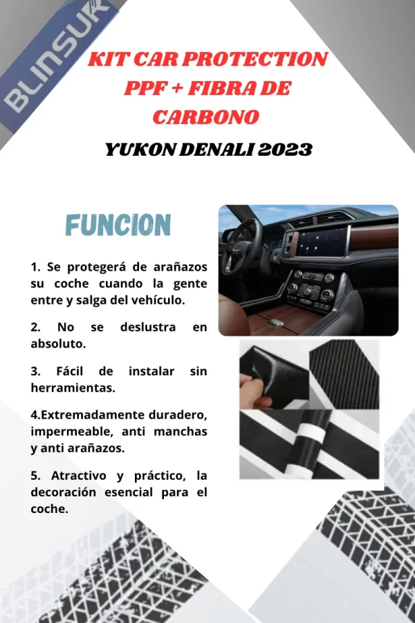 Kit Car Ppf Y Fibra De Carbono Para Yukon Denali 2023