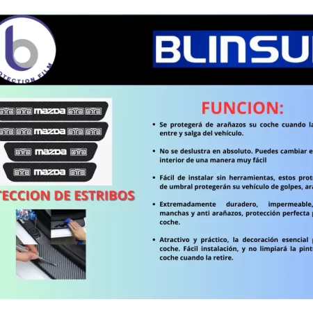 Sticker Protección De Estribos Puertas Mazda Diseño 2 - Image 3