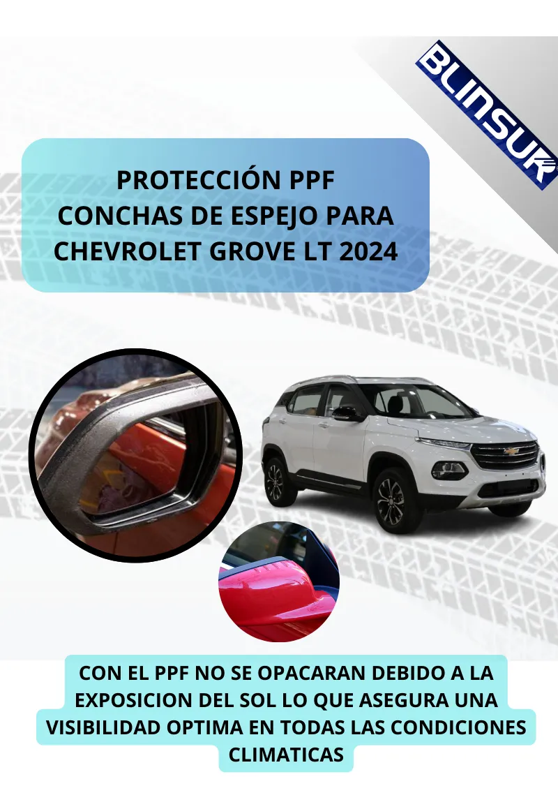 Protector Ppf Conchas De Espejo Para Chevrolet Grove Lt 2024 - Image 3