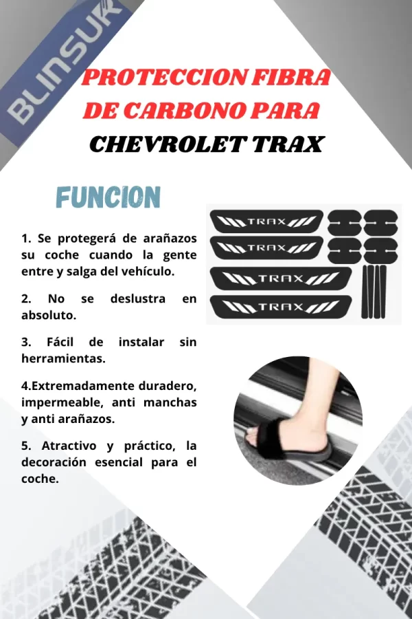 Kit Combo Proteccion Fibra De Carbono Para Trax