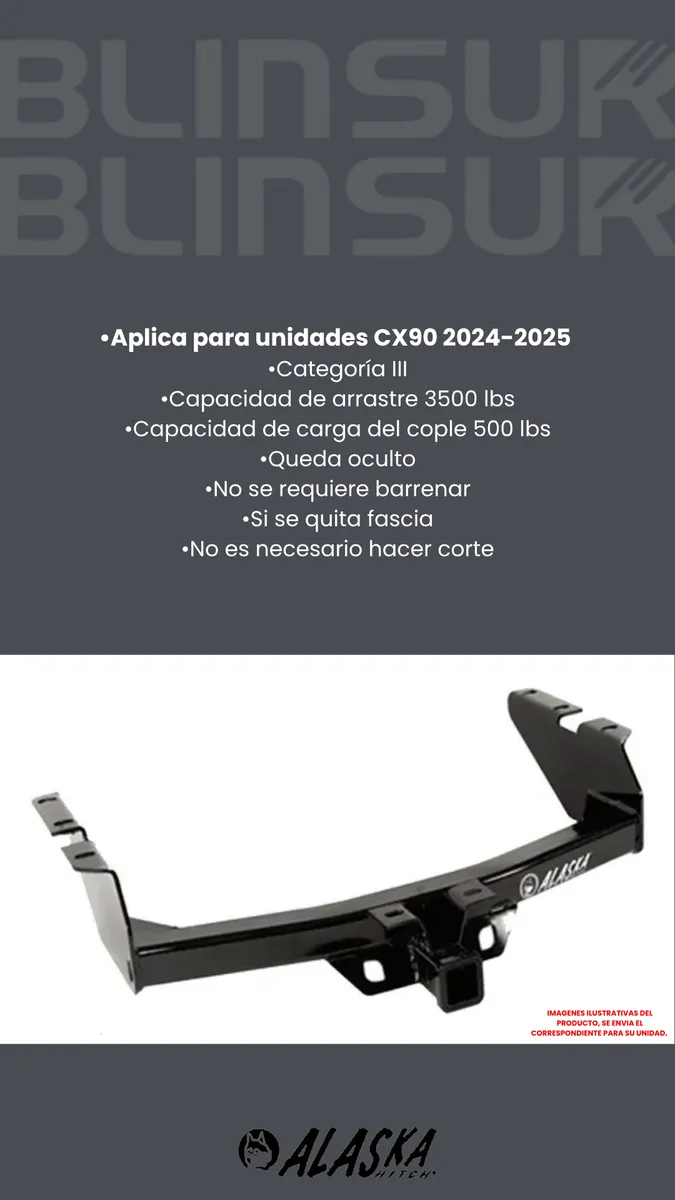 Tiron Jalon De Arrastre Para Mazda Cx90 2024-2025 Alaska - Image 3
