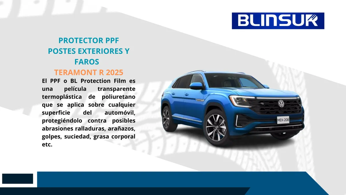Protecciòn Ppf Postes Exteriores Y Faros Teramont R 2025 - Image 3