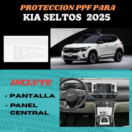 Protección Ppf Pantalla Y Panel Central Para Kia Seltos 2024 - Image 3