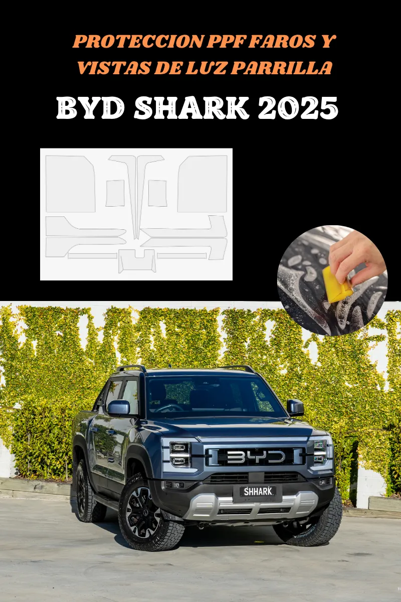Protector Ppf Faros Y Vistas De Luz Parrillas Byd Shark 2025 - Image 3