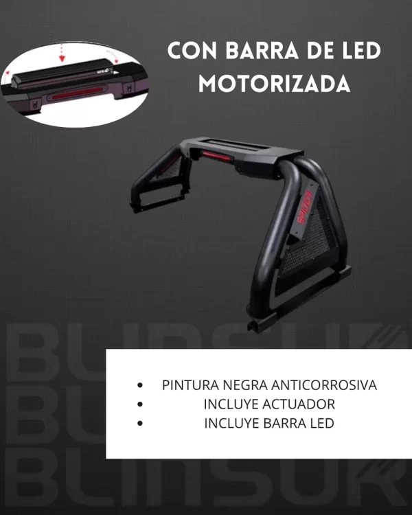 Roll Bar C/ Barra De Led Motorizada Jmc Vigus 2020-2025