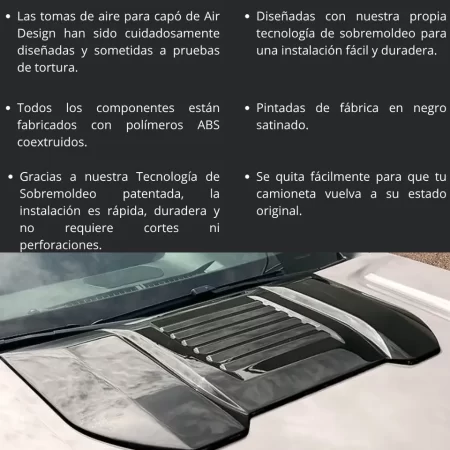 Toma De Aire Para Toyota Tacoma 2024 Airdesign - Image 3