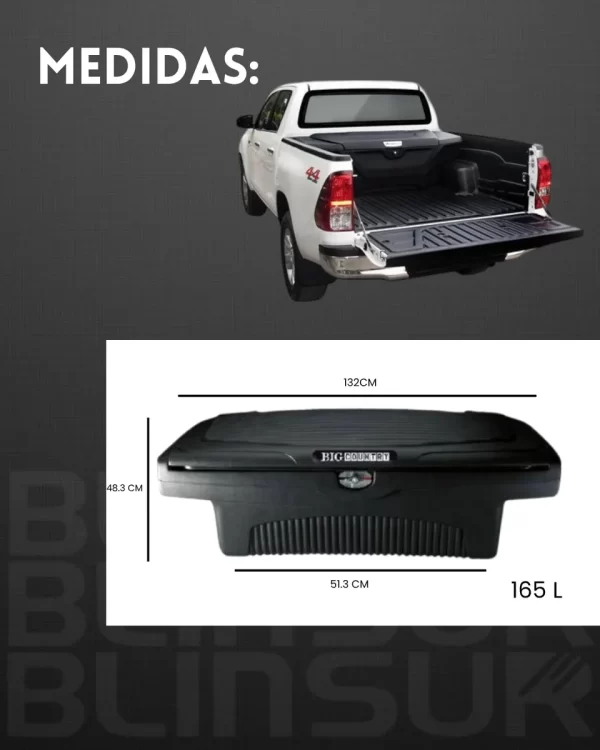 Caja De Herramientas Big Country Para Vw Saveiro 2010-2025