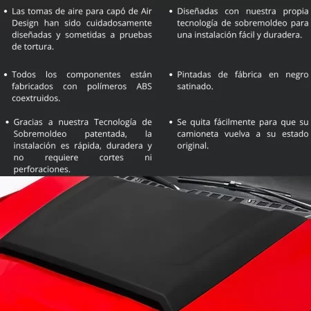 Toma De Aire Para Ford F-150 2015 - 2020 Airdesign - Image 3