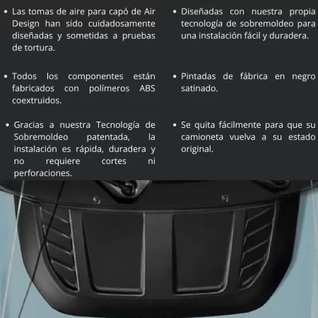Toma De Aire Para Ford Bronco 2021 - 2025 Airdesign - Image 3