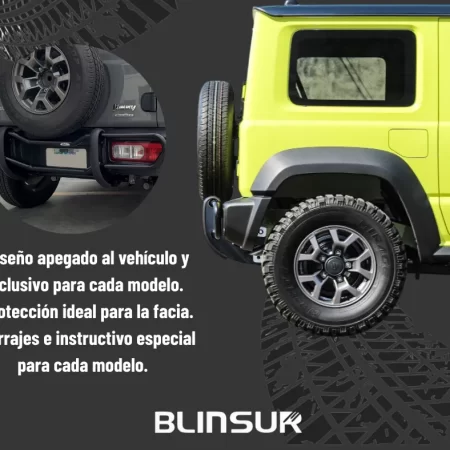 Bumper Trasero Suzuki Jimny 2020 - 2023 Defensa Bronx - Image 3