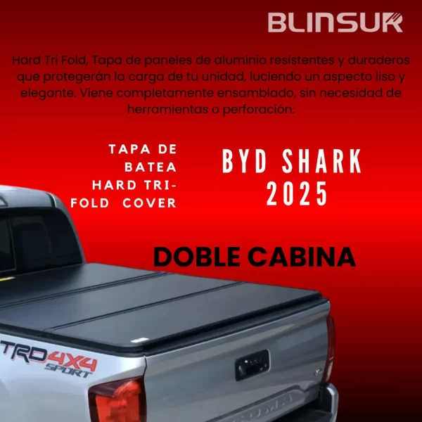 Tapa Batea Trifold C/adaptacion Para Roll Bar Byd Shark 2025