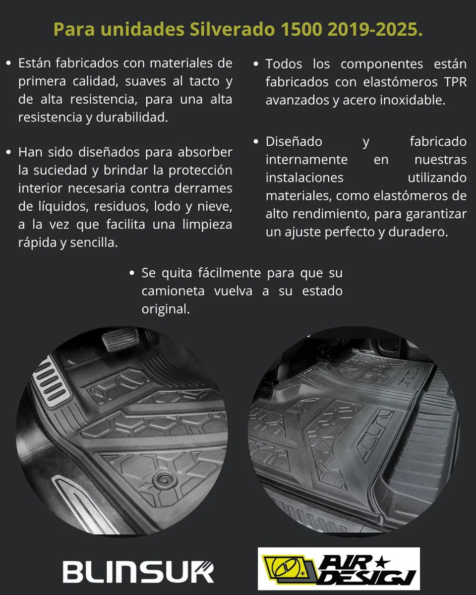 Juego De Tapetes Delantero Y Trasero Chev Silve 2019-2025 - Image 3