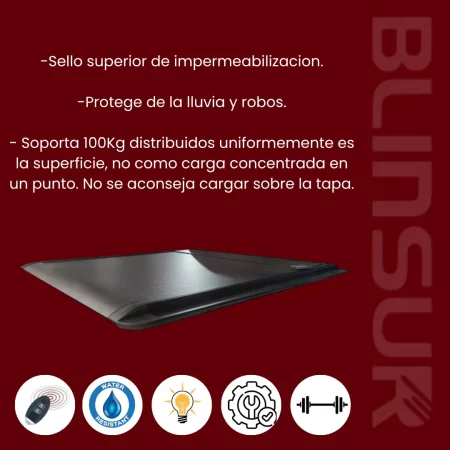 Tapa Cubre Batea Retractil Electrica Dodge Ram 2016-2025 - Image 3