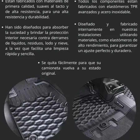 Juego Tapetes Delantero Y Trasero Jeep Wrangler 2018 - 2025 - Image 3