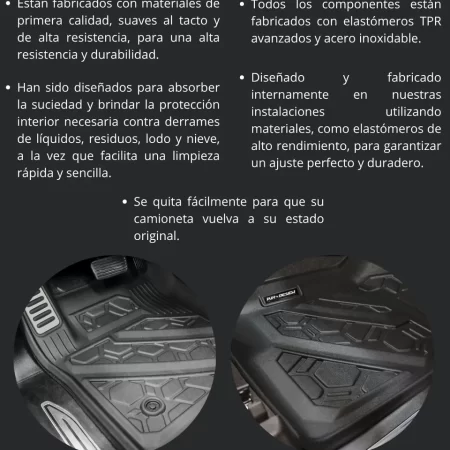 Juego Tapetes Delanteros Toyota Tacoma 2016-2023 - Image 3