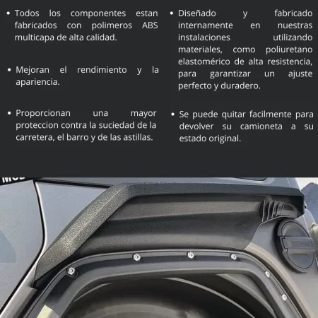 Juego Cantoneras Racer Fender Mud Flaps Jeep Wrangler 18-25 - Image 3