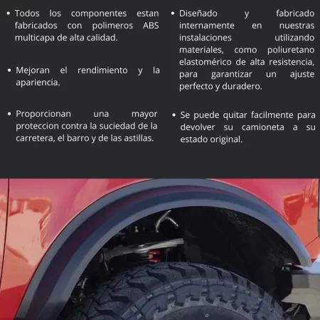 Juego High Profile Wide Fender Flares Ford Bronco 21-25 - Image 3