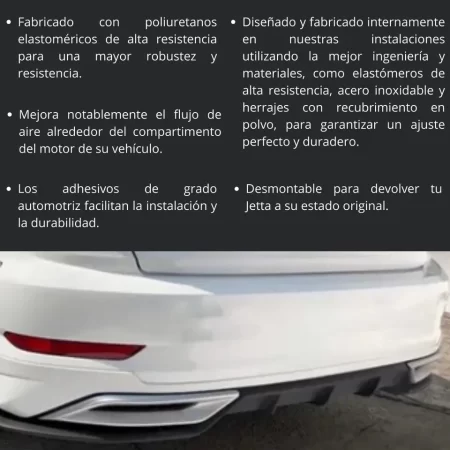 Spoiler Trasero Con Difusor Para Vw Jetta 2019-2021 - Image 3