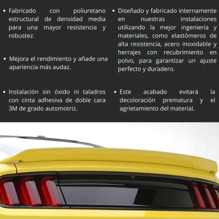 Alerón De Alto Perfil Para Coupé Ford Mustang 2015-2023 - Image 3