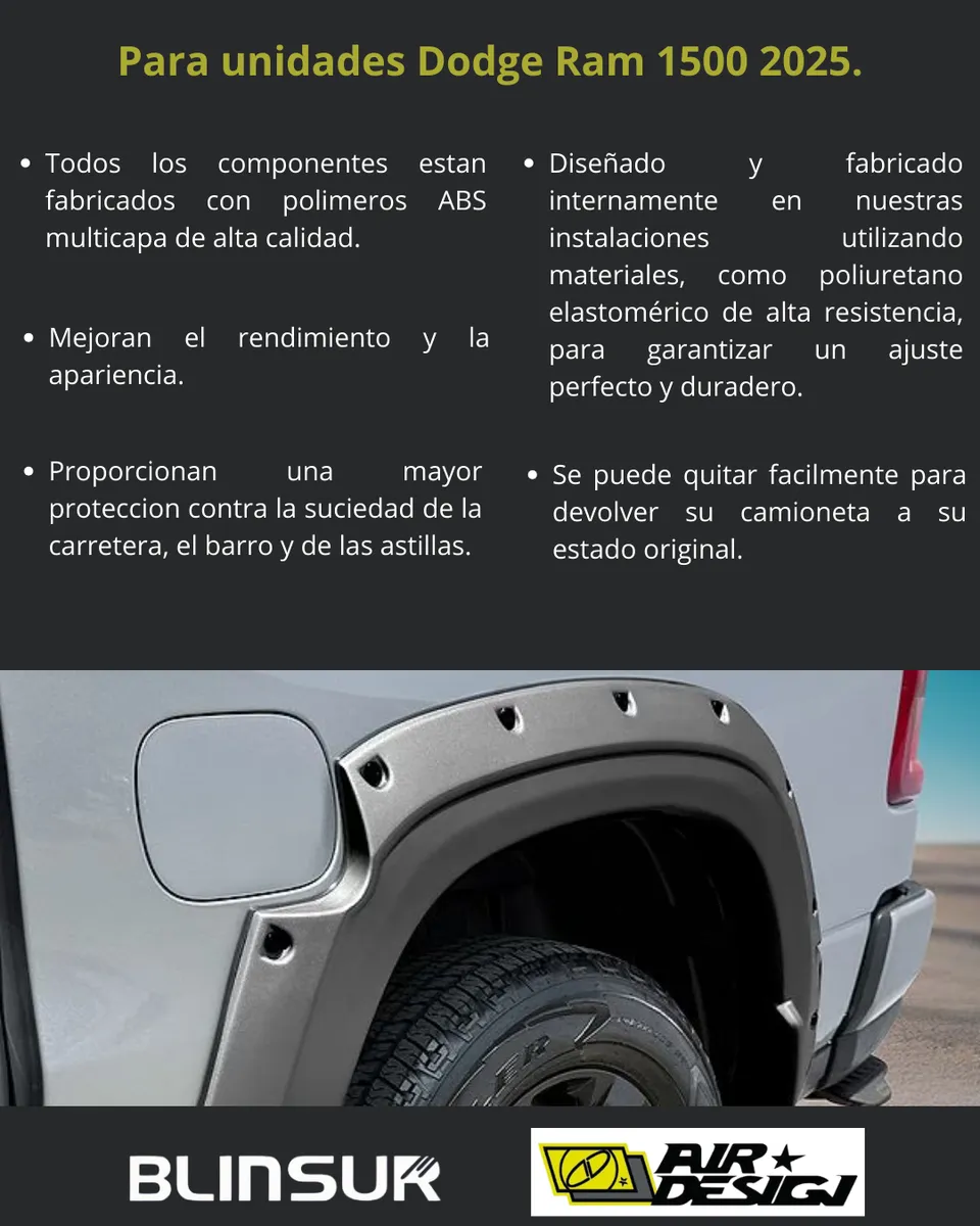 Juego De Cantoneras Dodge Ram 2025 - Image 3