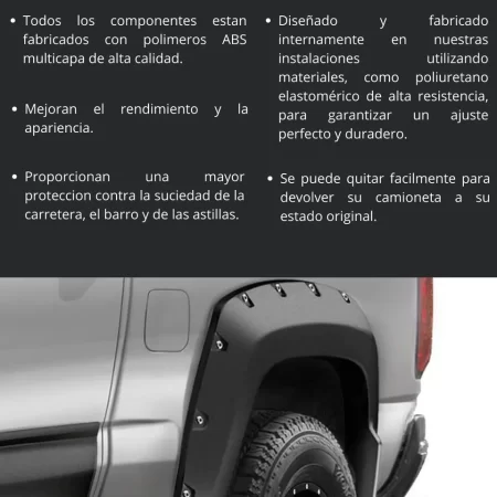 Juego Cantoneras Caja Corta Chevrolet Colorado 2016 - 2020 - Image 3