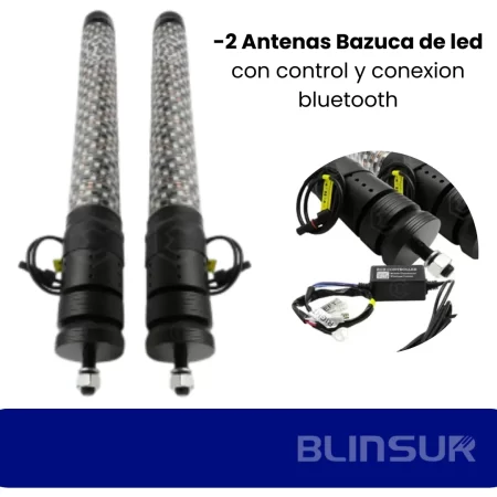 Antena Luz Led P/rzr Rbg C/control 2.5x122cm C/bluetooth - Image 3