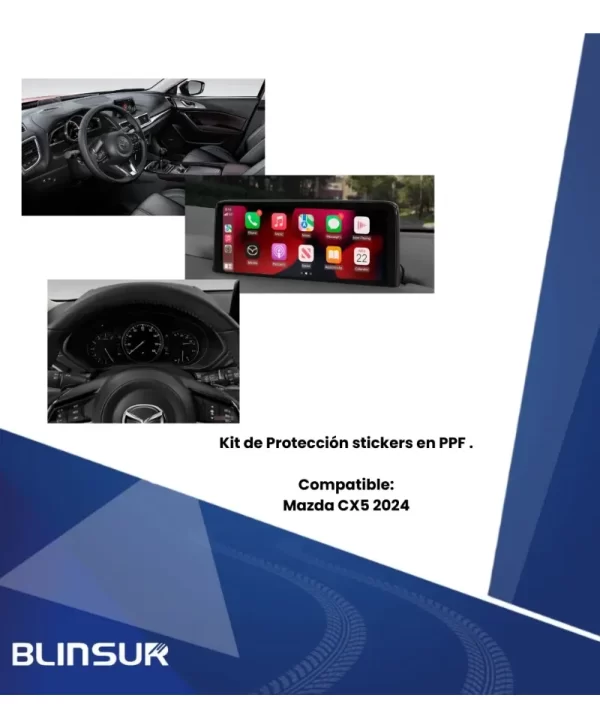Protección Pantalla Y Clúster Compatible Con Mazda Cx5 2024