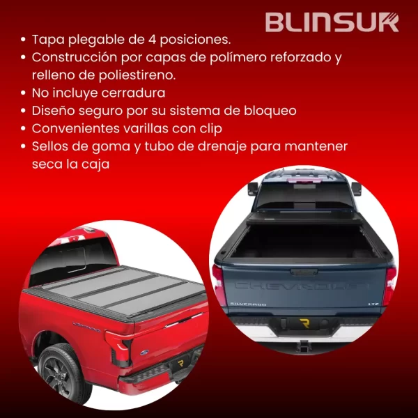 Tapa De Batea 4 Pasos Para F150 2009-2024 Doble Cabina