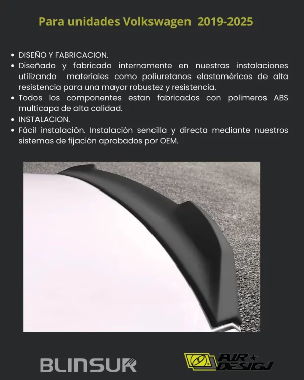 Aleron Trasero Para Unidad  Volkswagen Jetta 2019  - 2025