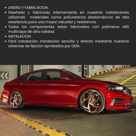 Juego De Faldones Laterales Para Vw Jetta 2022/2025 - Image 3