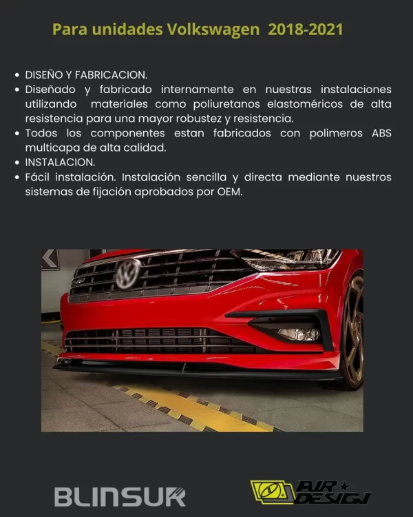 Juego De Air Curtains Para Vw Jetta 2018-2021