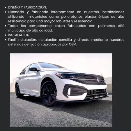 Bodykit Con Alerón De Bajo Perfil  Para Vw Jetta 2019-2021 - Image 3