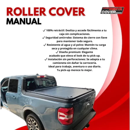 Tapa Cubre Batea Retractil Manual Colorado/ Canyon 2016-2025 - Image 3