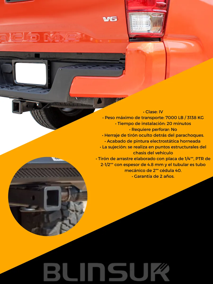 Tiron Arrastre Para Toyota Tacoma 2016 - 2024 + Eliminador - Image 3