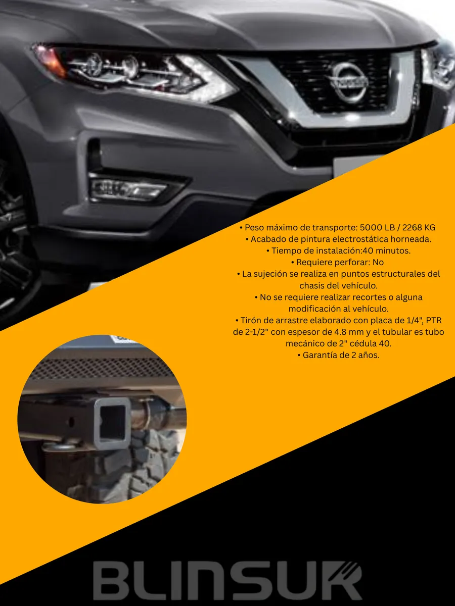 Tiron Jalon De Arrastre Para Nissan Xtrail 2015 - 2022 - Image 3