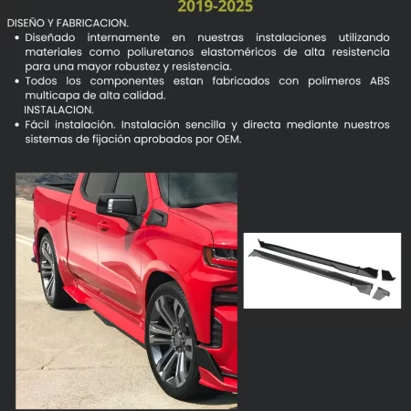 Juego De Faldones Con Ext Chevrolet Silverado 1500 2019-2025 - Image 3